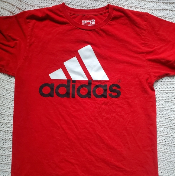 Adidas Men's Large Shirt Red - Picture 1 of 3